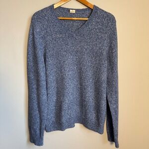 Vintage Hollister Y2K Women's Long Sleeve Knit Sweater Heather Blue Size X-Large